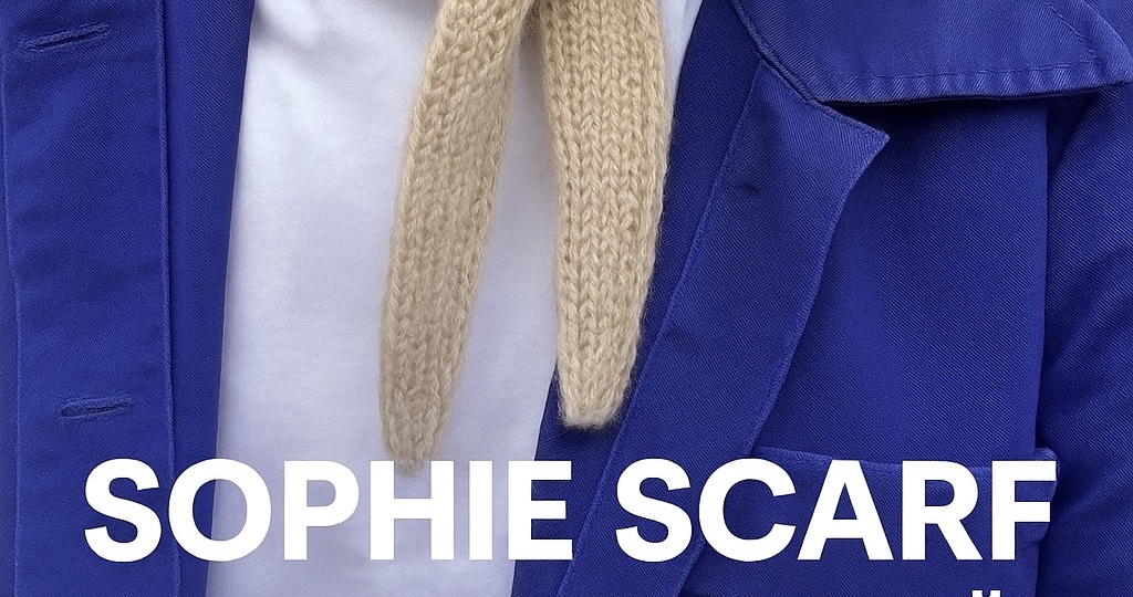 🧣 Sophie Scarf — стильный треугольный шарф, который вяжут все. А ты уже пробовала?