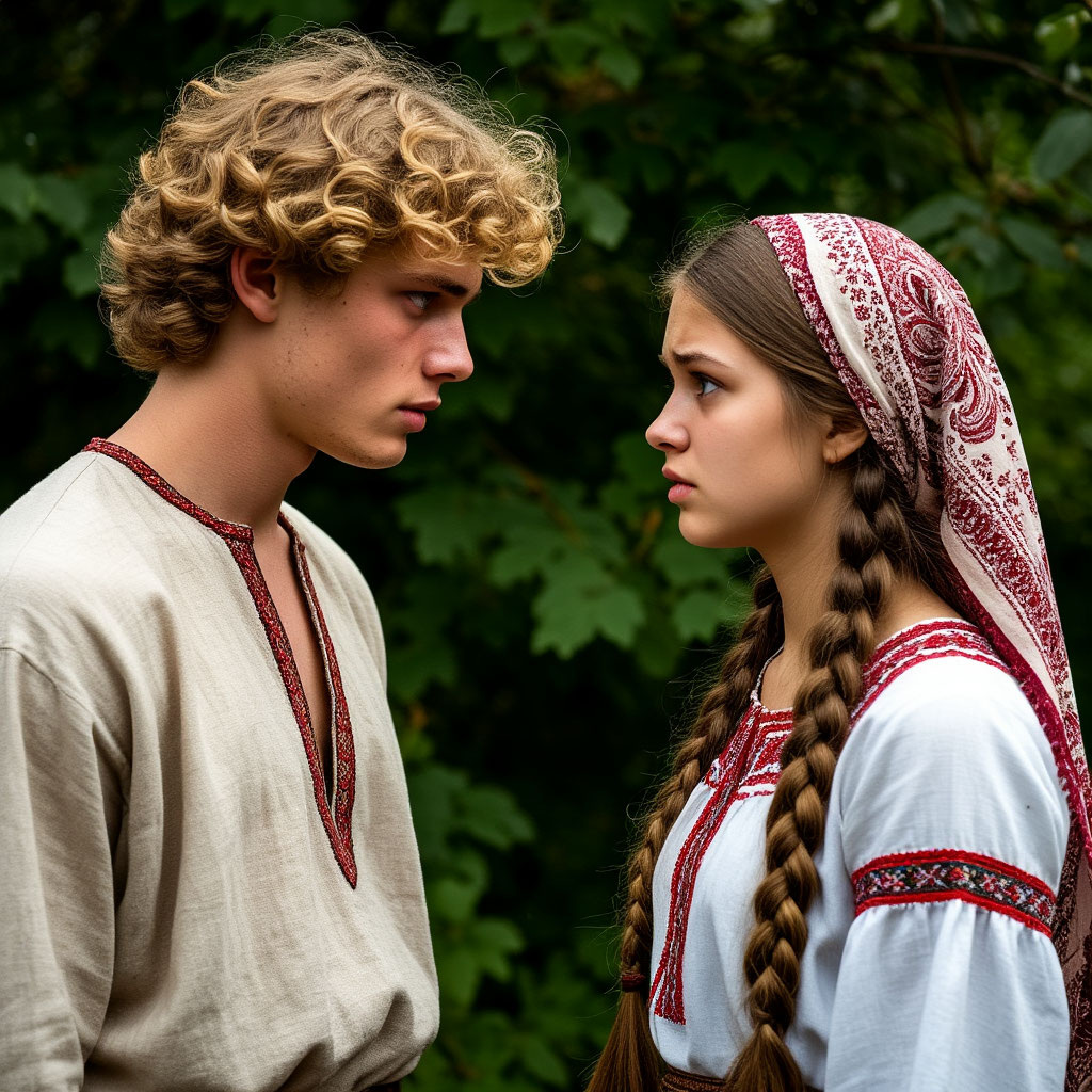 Весняна и Велимир (изображение сгенерировано нейросетью)