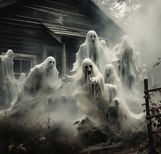 Как Виктор увидел призраков. Призраки в действии.