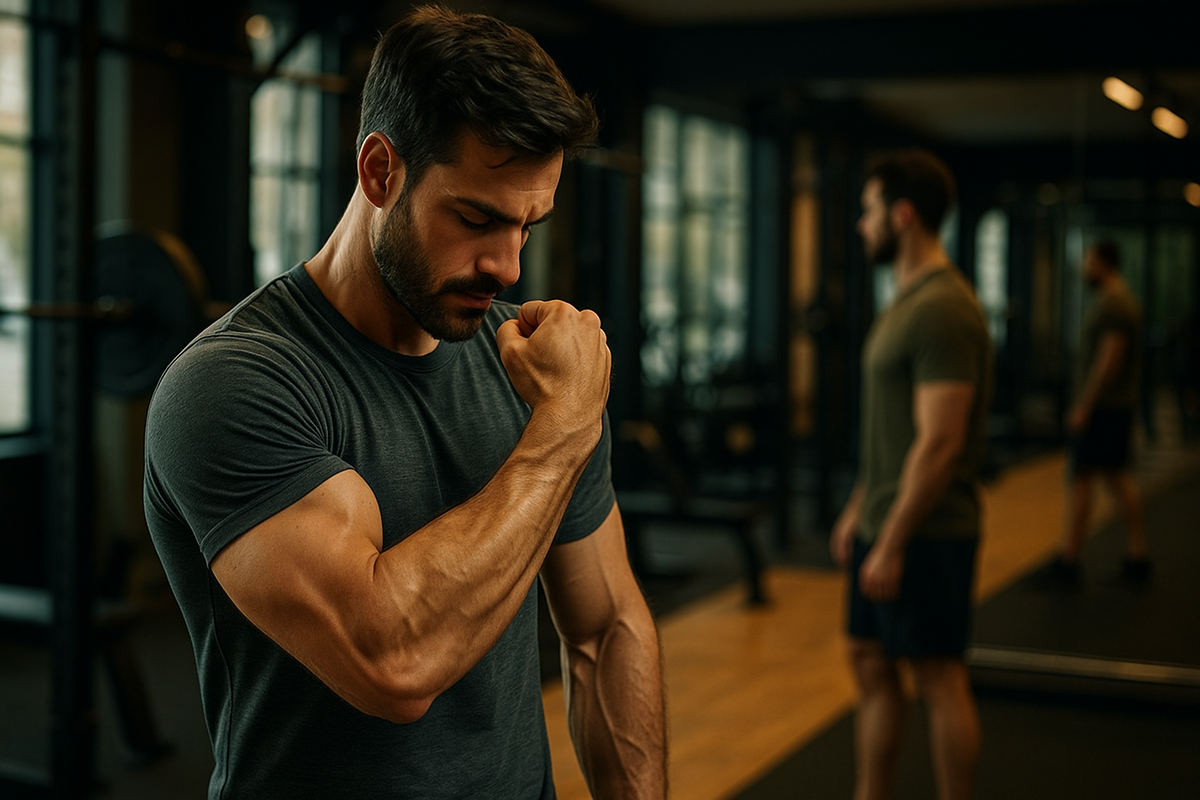 Типичные мысли в зале: "блин, уже год занимаюсь каждый день, а у него все равно бицуха больше, хотя он приходит раз в месяц..."