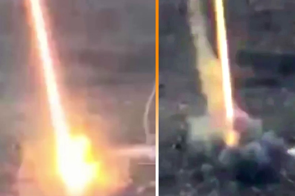    Кадры боевого применения высокоточного оружия «Мотив-3М» в зоне СВО.