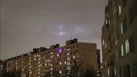 Тарелка НЛО над Москвой