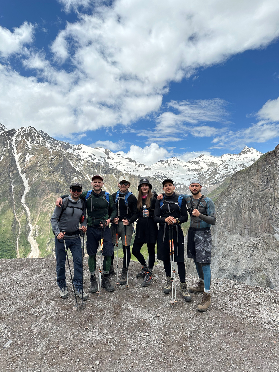 Мы во второй день восхождения на г. Эльбрус.