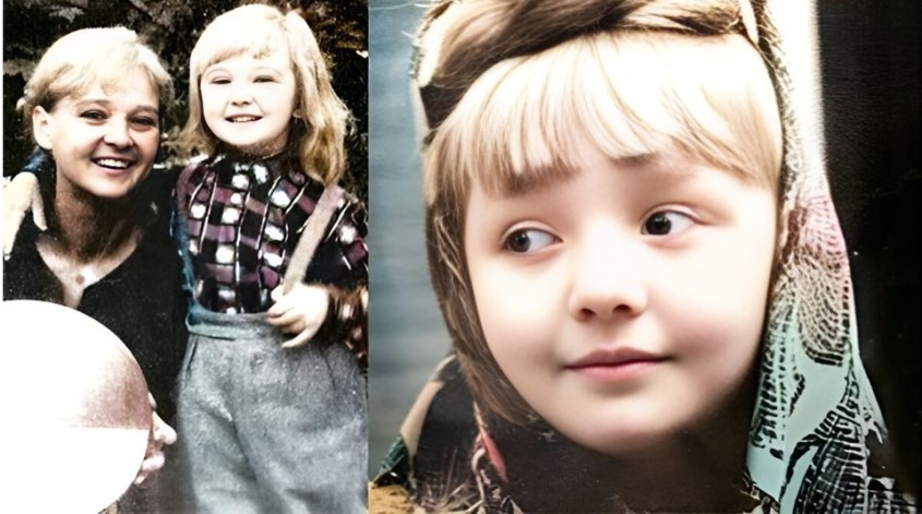 Мама с дочкой.