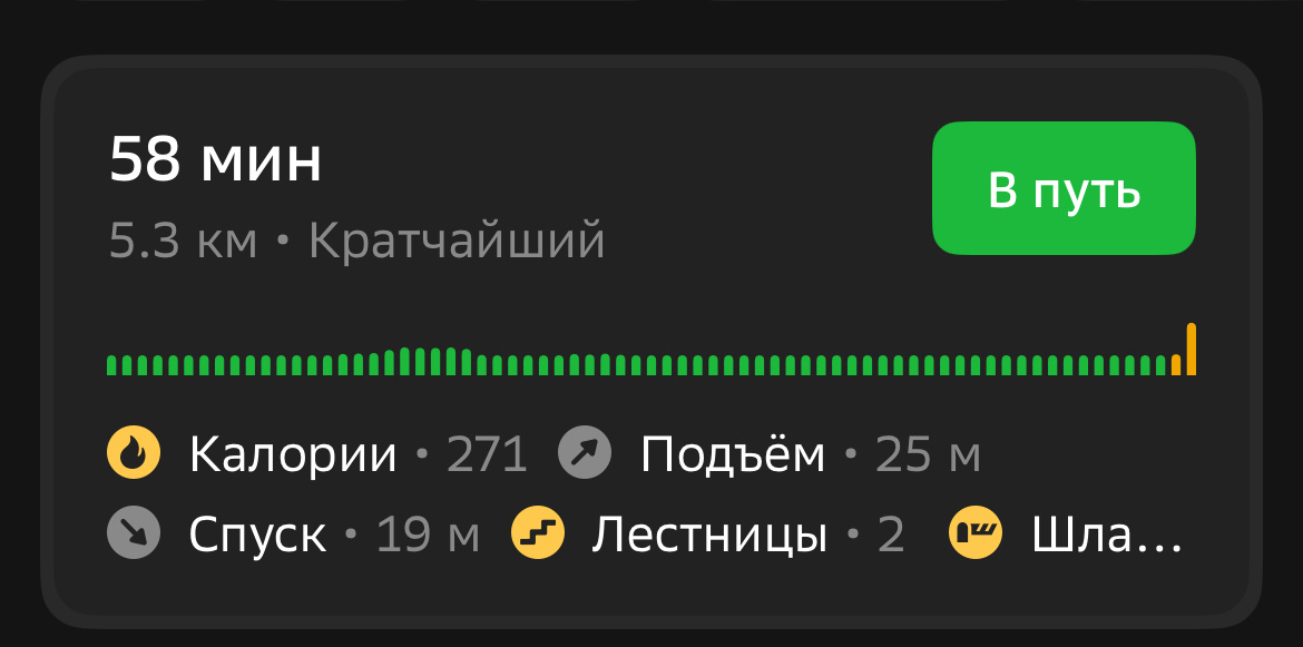 До этого маршрута был ещё один на 1,6км