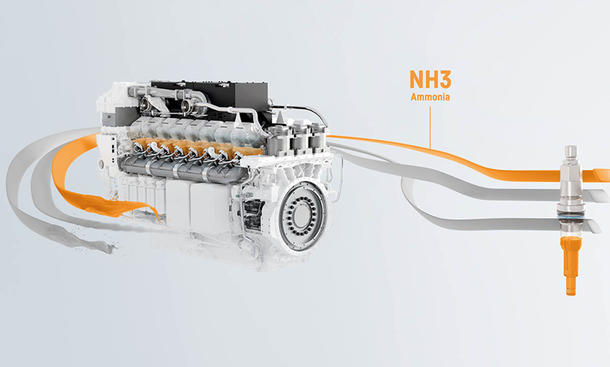 Двигатель внутреннего сгорания Liebherr на аммиаке