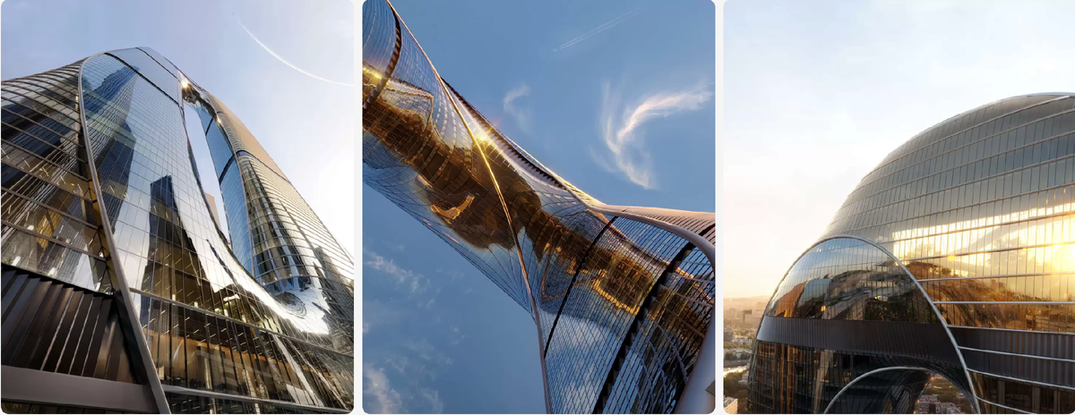 «One — архитектурная доминанта Москва-Сити. Уникальная скульптурная форма создает новый узнаваемый силуэт делового центра. Это беспрецедентное инженерное решение», —  главный архитектор Москвы Сергей Кузнецов.
