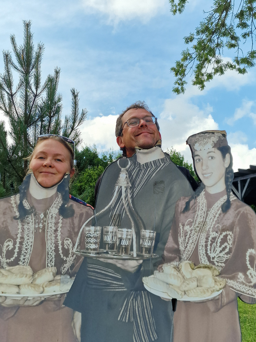 мы с мужем в роли литовцев))