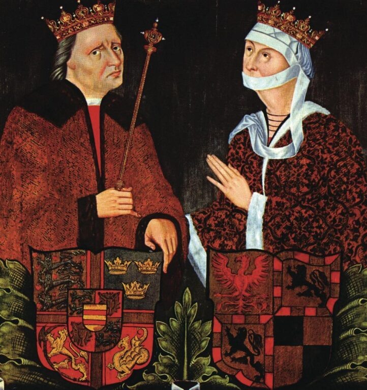 Король Дании Кристиан I с королевой Доротеей