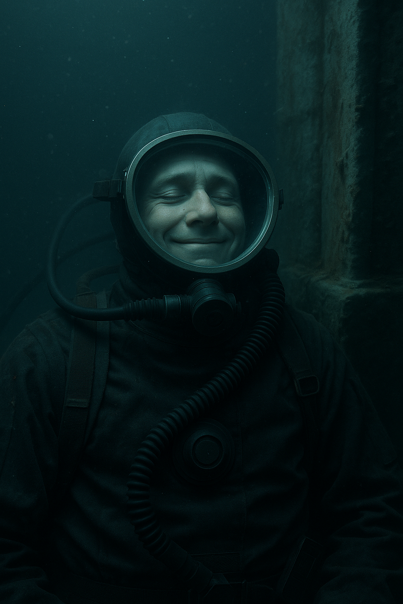 Моя работа — погружаться во тьму на дно рукотворного моря. Однажды на глубине я услышал колокольный звон и всплыл в городе, который утонул 80 лет назад. И этот мёртвый город предложил мне жизнь, от которой я не смог отказаться.