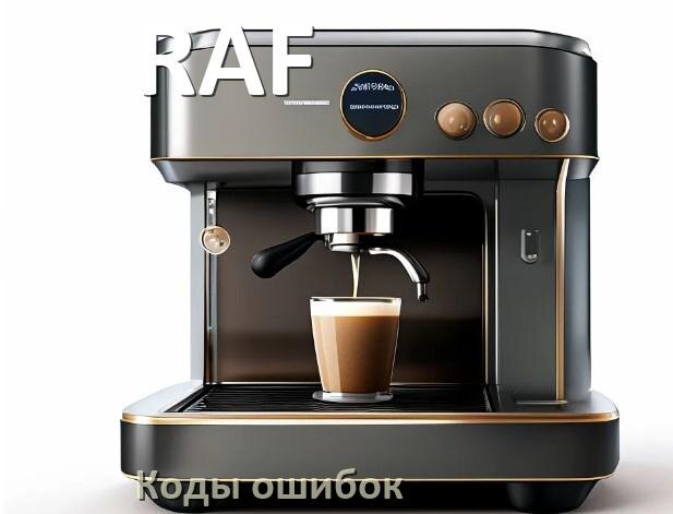 
Ошибка кофемашины RAF выдаёт код 8, 5, E05, 2, 1, 06, 4, 14