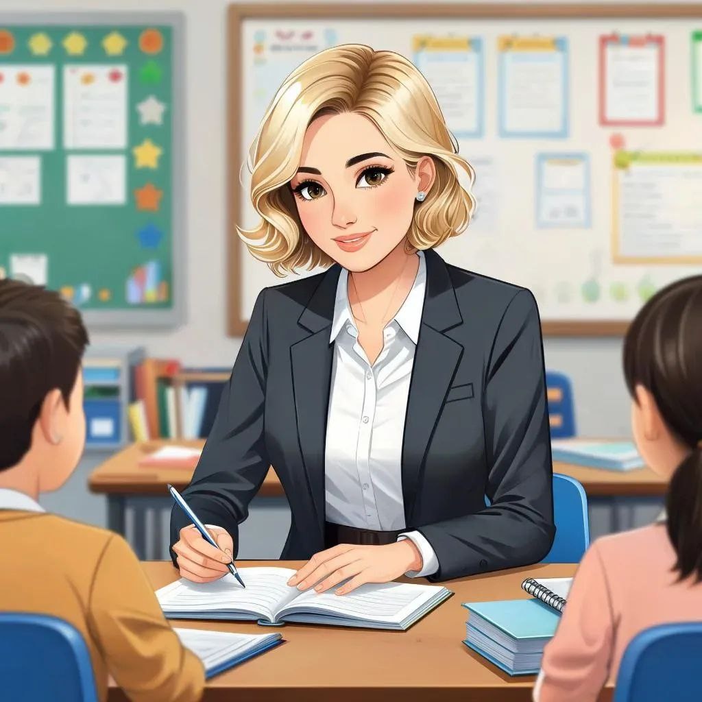 Гига чат нарисовал учителя в форме