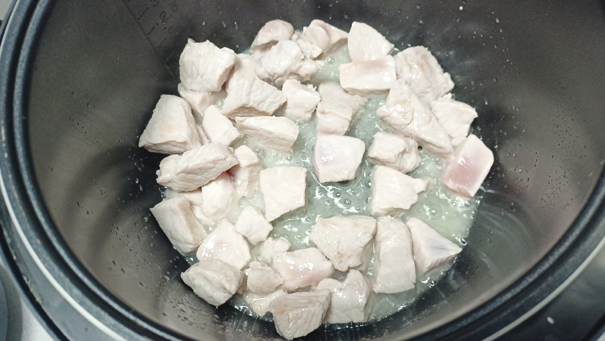 Свинина на режиме "Жарка"