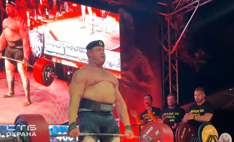 Знаменитая "кровавая тяга" русского атлета