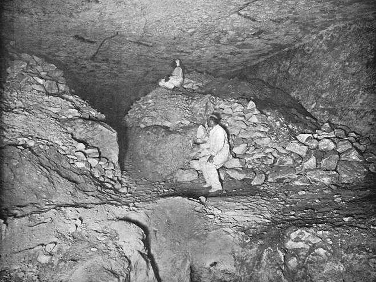    Раскопки в пирамиде Хеопса, 1910 год© Public domain