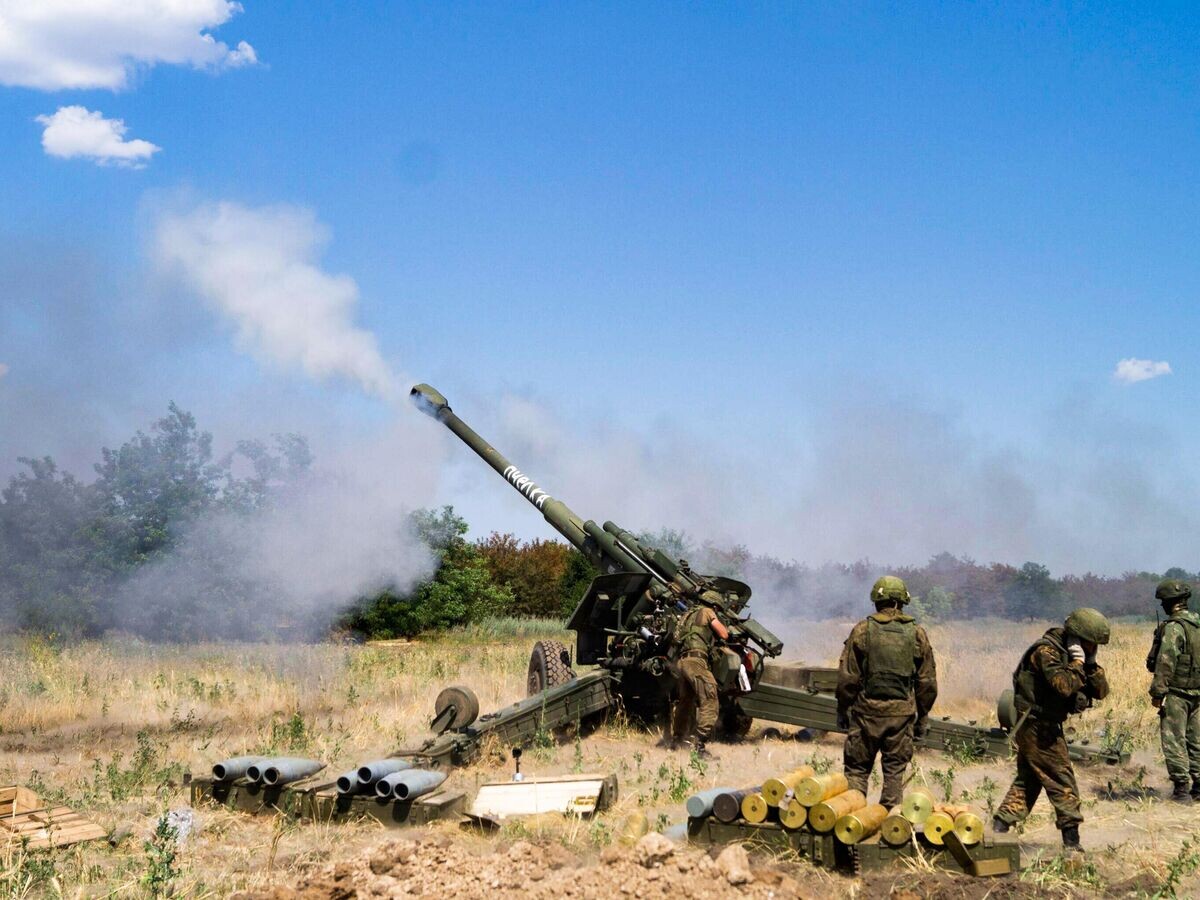    Боевая работа артиллерийских расчетов в ходе специальной военной операции© РИА Новости / Иван Родионов