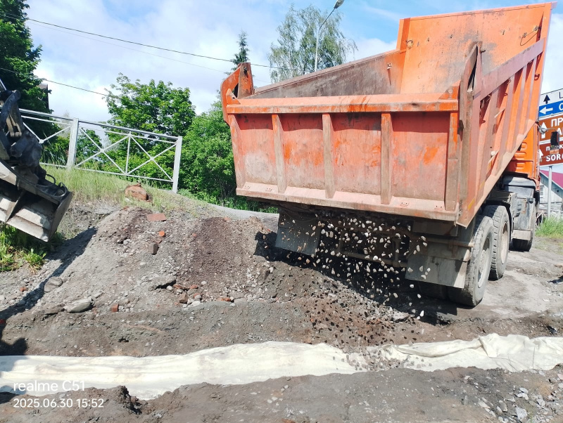    Дорогу в Лахденпохье отремонтировали за счет спонсоровЛахденпохский район