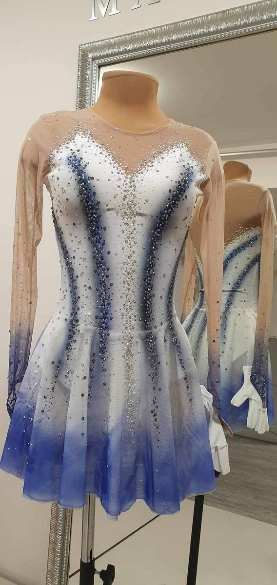 Аренда (прокат) платья для фигурного катания Моника 