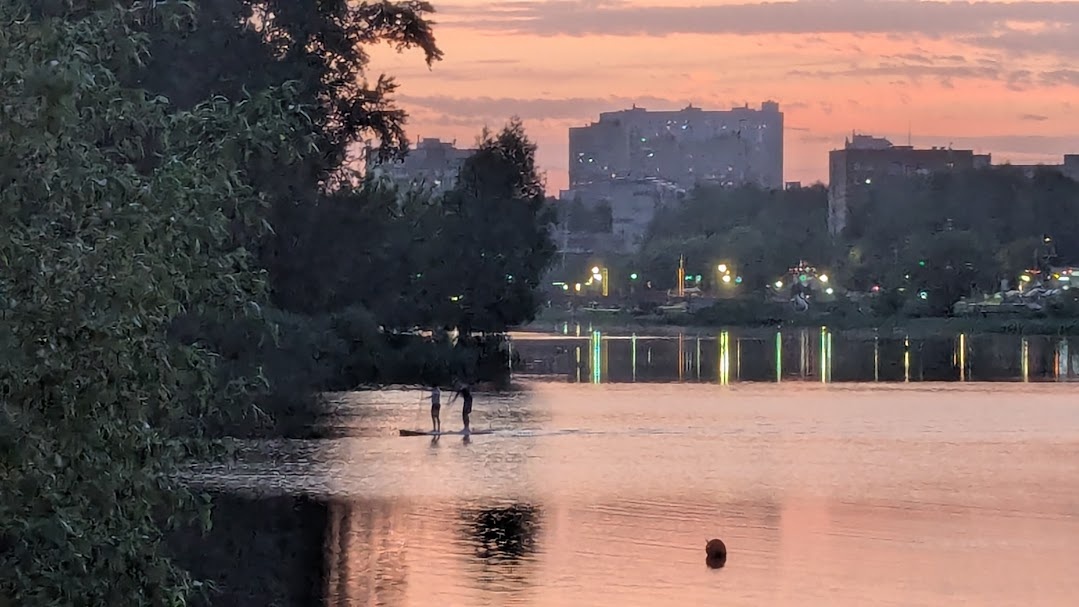 Закат на Серебрянке. Фото автора