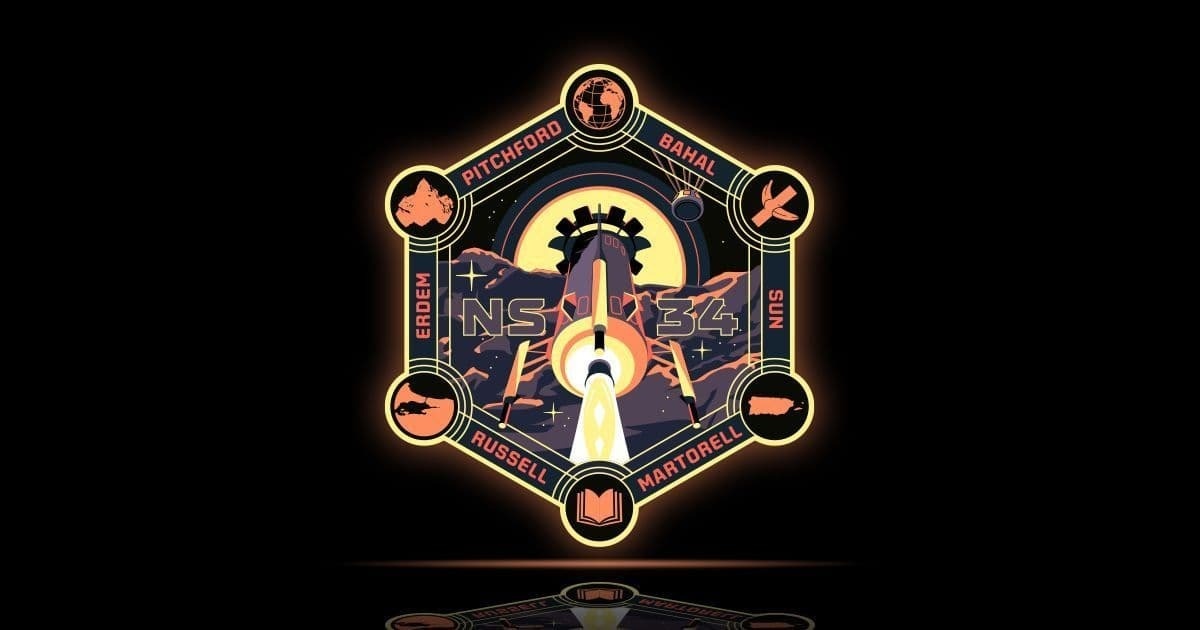 Патч миссии NS-34. Источник: Blue Origin  📷
