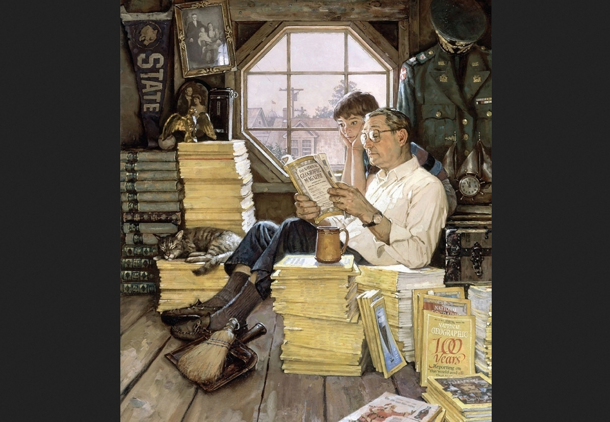 Джеймс Герни. «Сцена на чердаке», 1988 