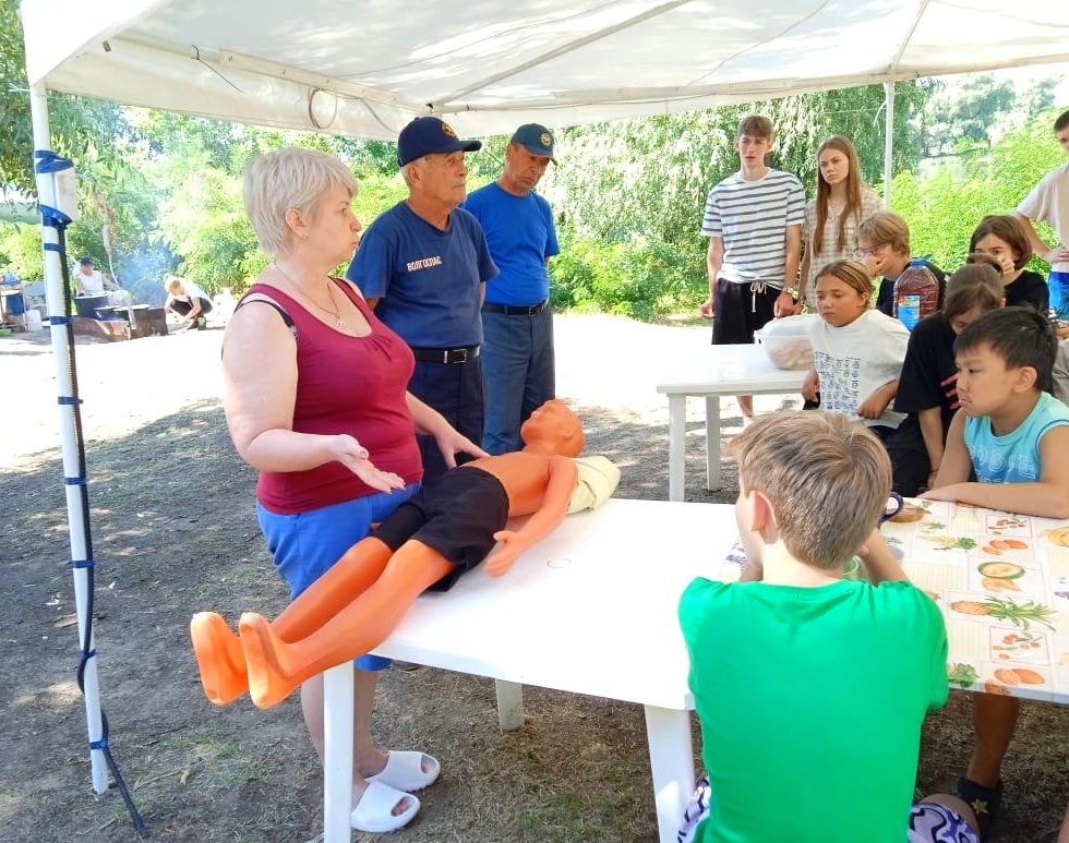 Профилактическое мероприятие в детском оздоровительно-спортивном лагере