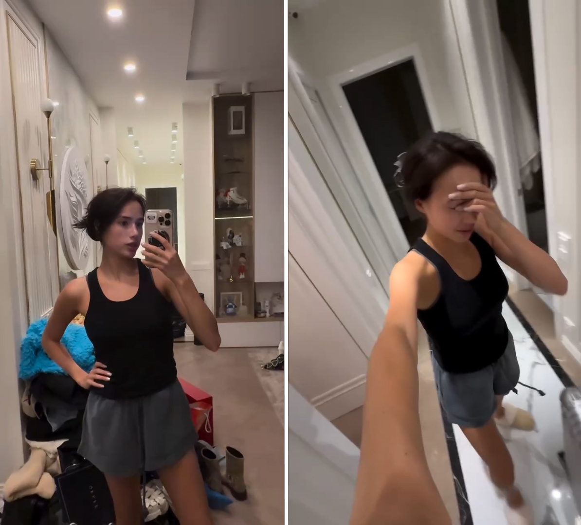 Алина Загитова разбирает свои вещи