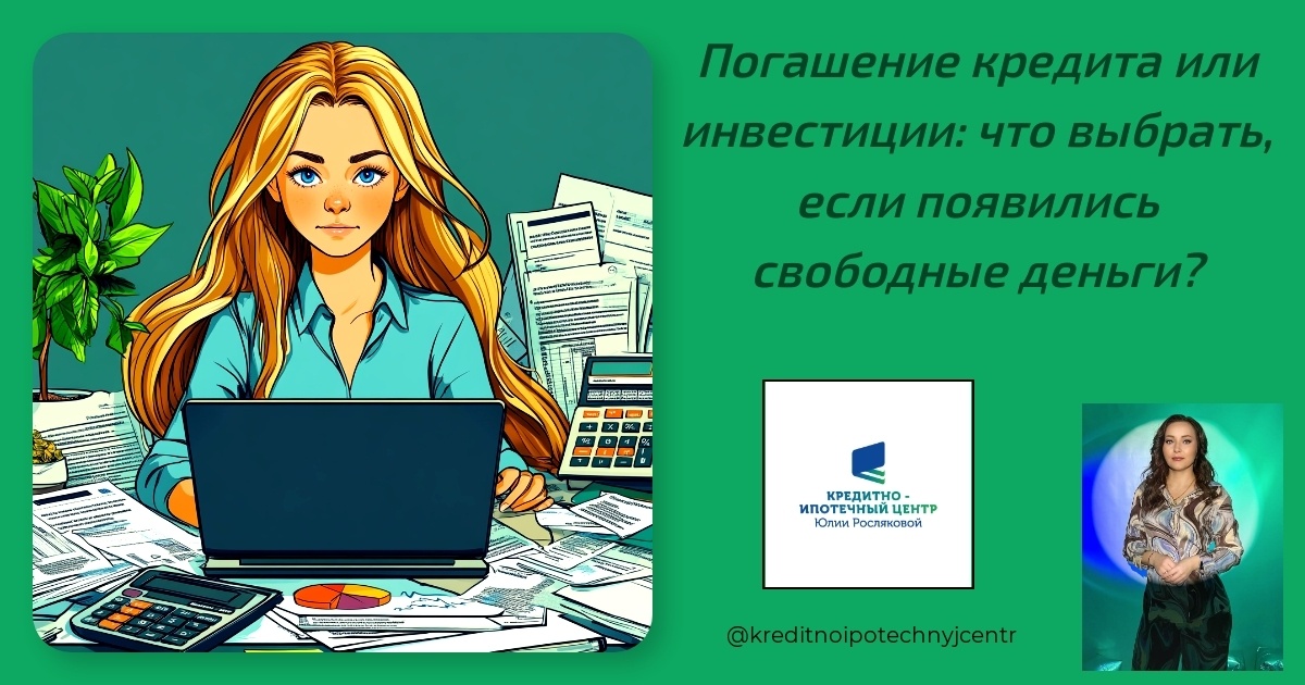    pogashenie-kredita-ili-investitsii-chto-vybrat-esli-poyavilis-svobodnye-dengi Юлия Сергеевна Рослякова