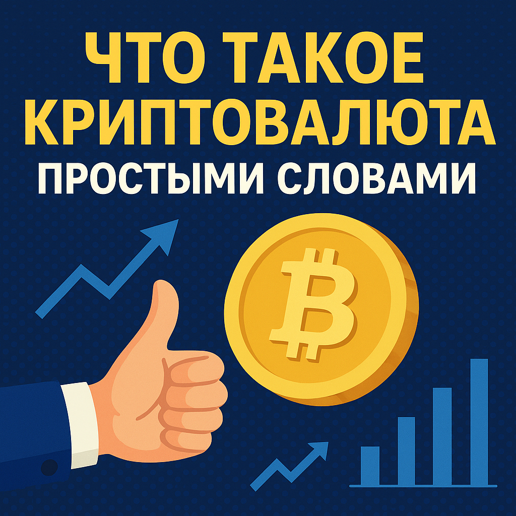 🚀 Что такое криптовалюта простыми словами — объясняем на пальцах 