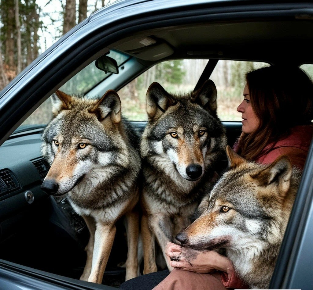 Три волка во сне — три моих субличности. 