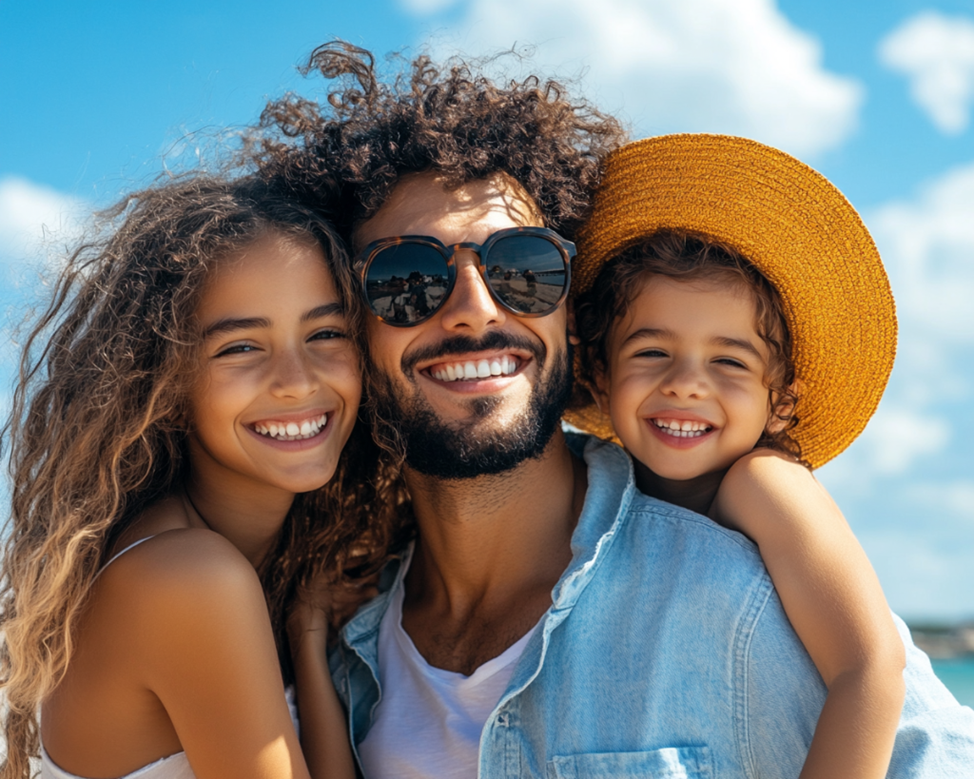 Семья у моря