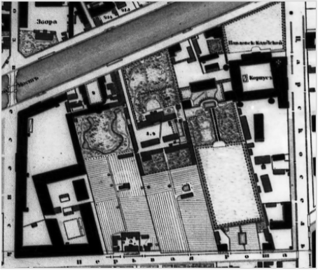 Схема Военно-сиротского дома 1828 г.