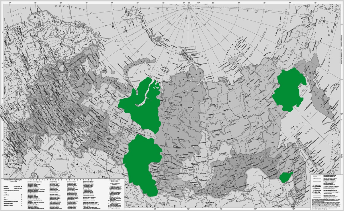 Субъекты РФ без действующих местных запретов на полёты дронов