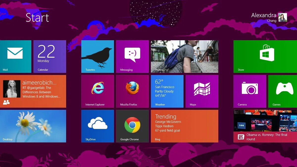 Стартовый экран Windows 8 / Дзен.Уловка-32 / Изображение из ОИИ