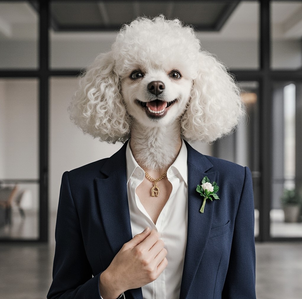 Антропоморфная собачка -2, сгенерировано автором