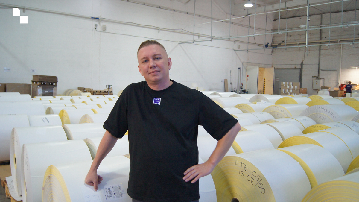 Показываем самоклеящиеся материалы собственного производства в «Полисам»