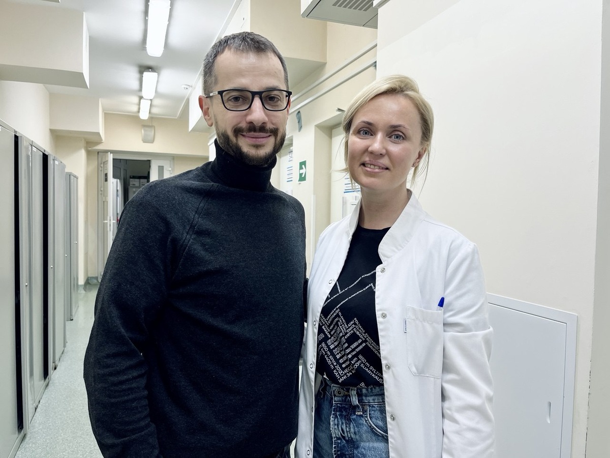 Павел Северин с врачом-гематологом Екатериной Нестеровой (Гительзон)