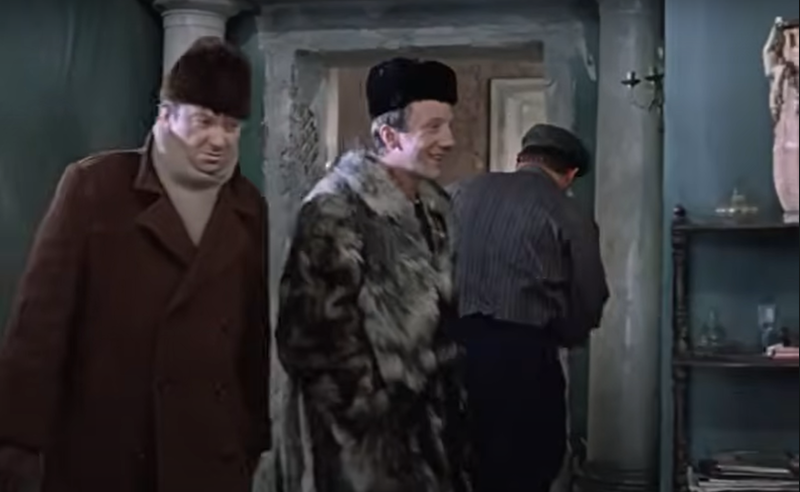   Кадр из фильма "Джентльмены удачи". Режиссёр Александр Серый. 1971 год. Студия "Мосфильм" и творческое объединение "Время"