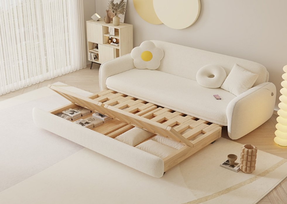 Диван-кровать с ящиками для хранения белья. Фото с сайта riyuehe.en.made-in-china.com