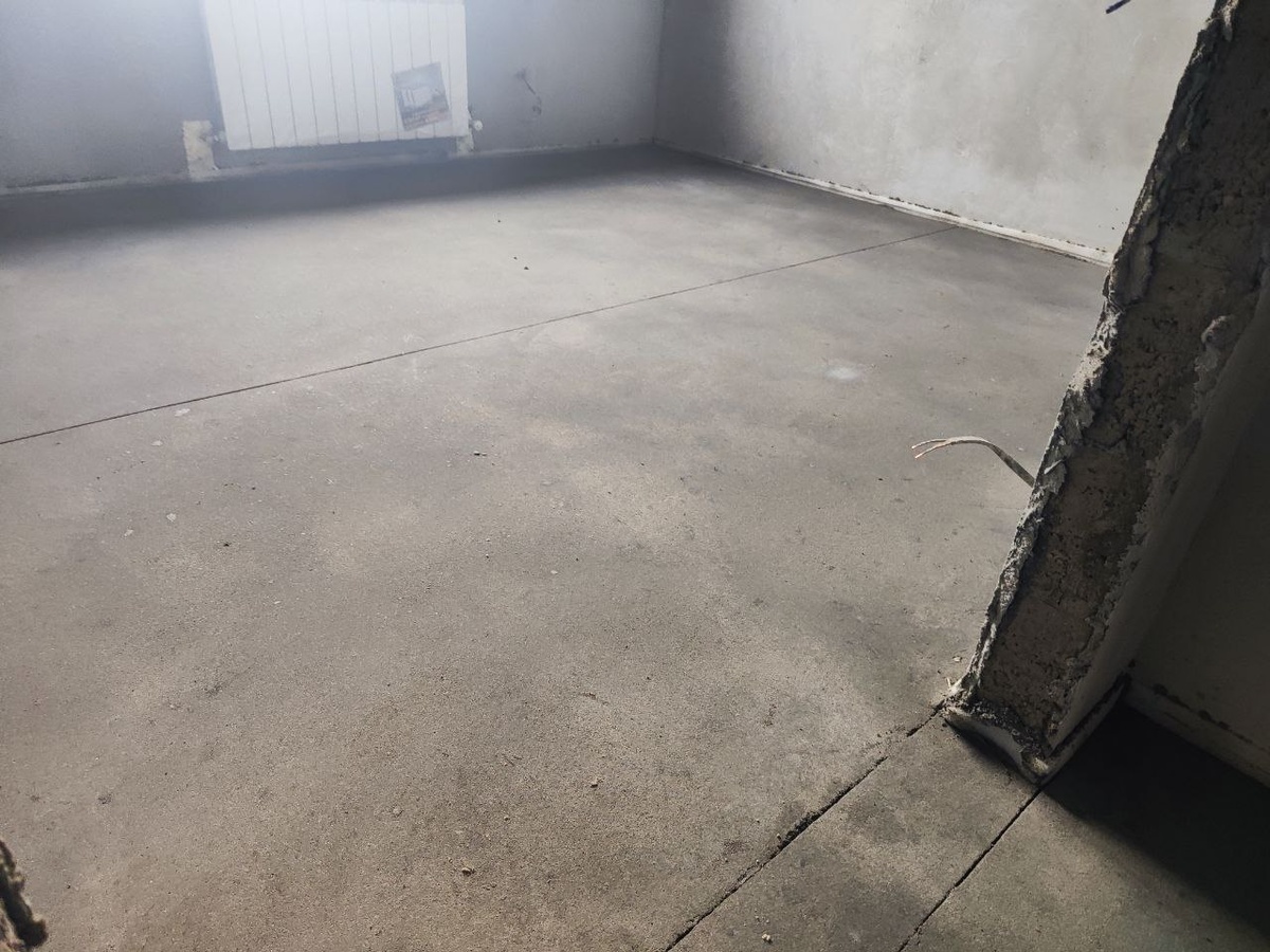 Стяжка набирает прочность