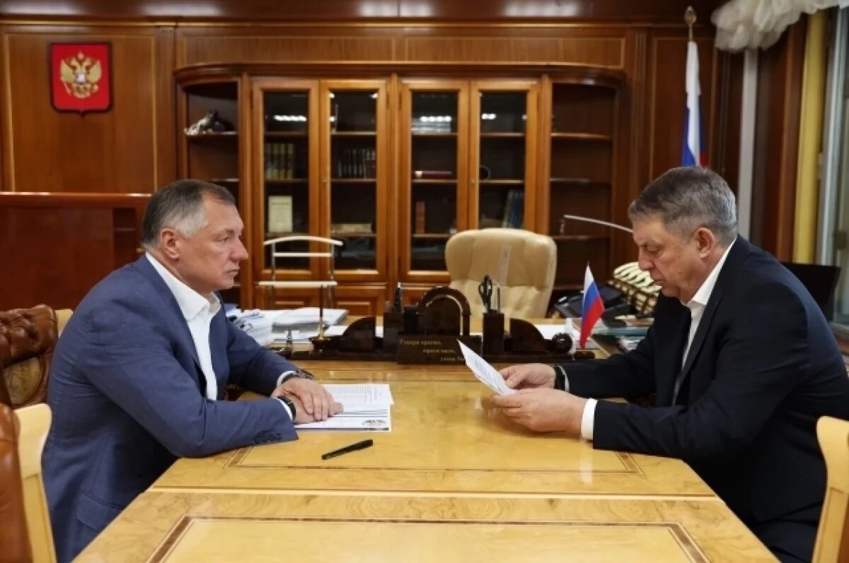   Александр Богомаз обсудил развитие брянской области с Хуснуллиным
