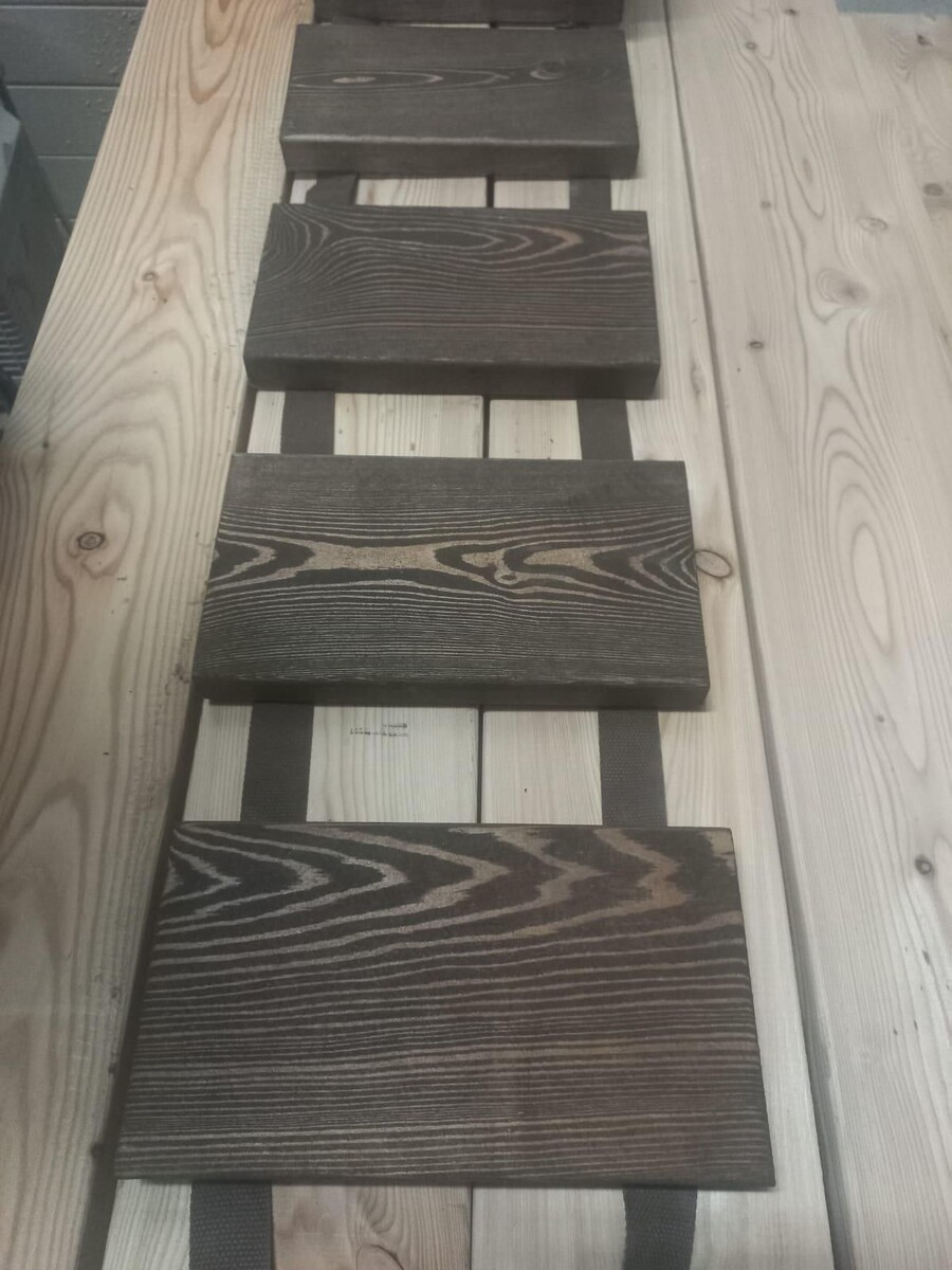 Стандартные размеры дорожки по ширине: 250 мм, 400 мм, 500 мм. Фото взято с сайта https://elitdrev.ru/