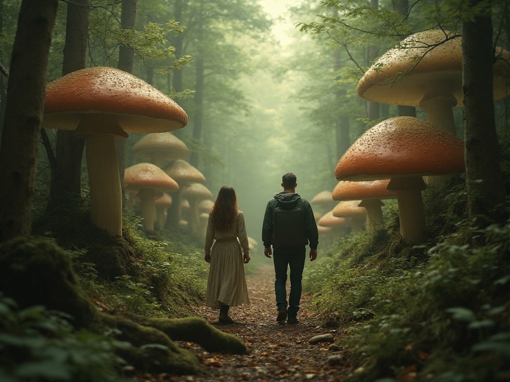 Какие грибы самые ядовитый и опасные? Картинка создана нейросетью.