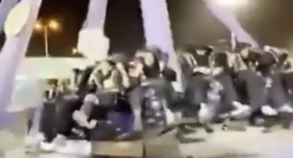    Стоп-кадр видео из соцсетей