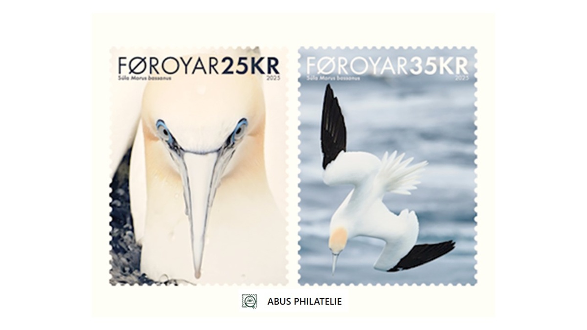 почтовые марки Фарерских островов 2025 года серии "Северный Олуш"
