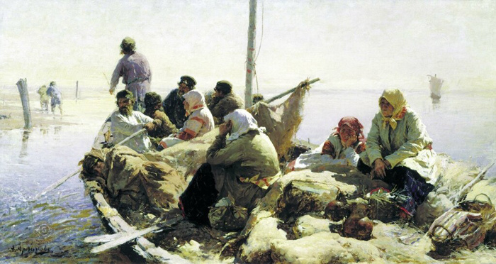  По реке Оке.