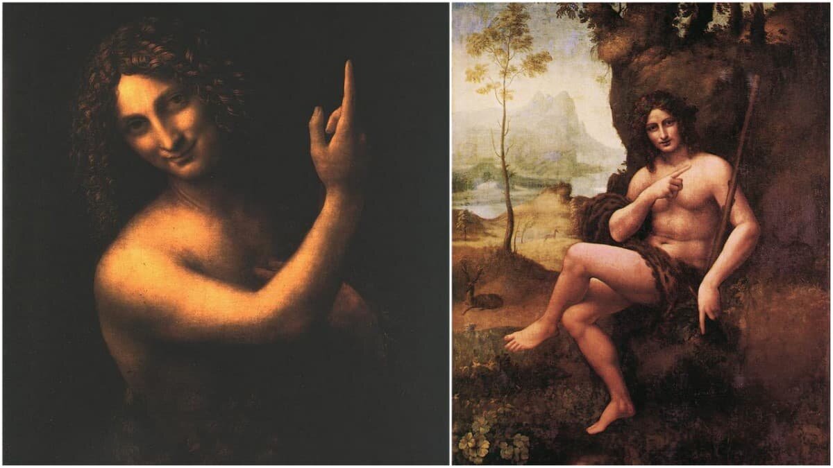 «Святой Иоанн Креститель и Вакх», работы Леонардо да Винчи.