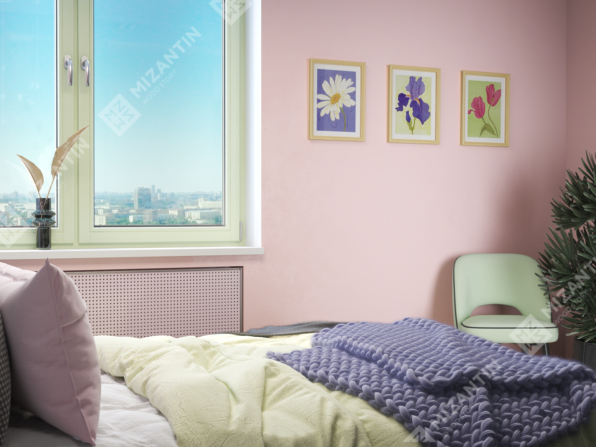 Деревянные окна MIZANTIN Classic для спальни