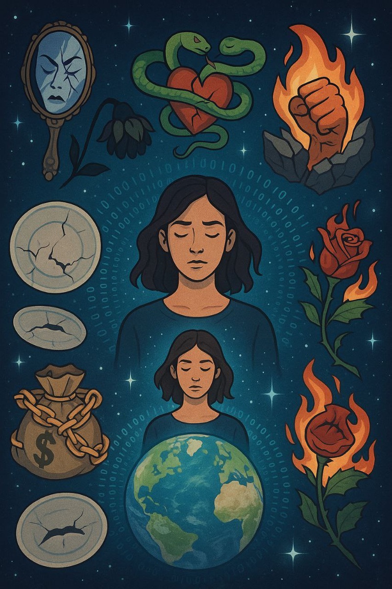     Семь смертных грехов: гордыня, зависть, чревоугодие, блуд, гнев, алчность, уныние.
