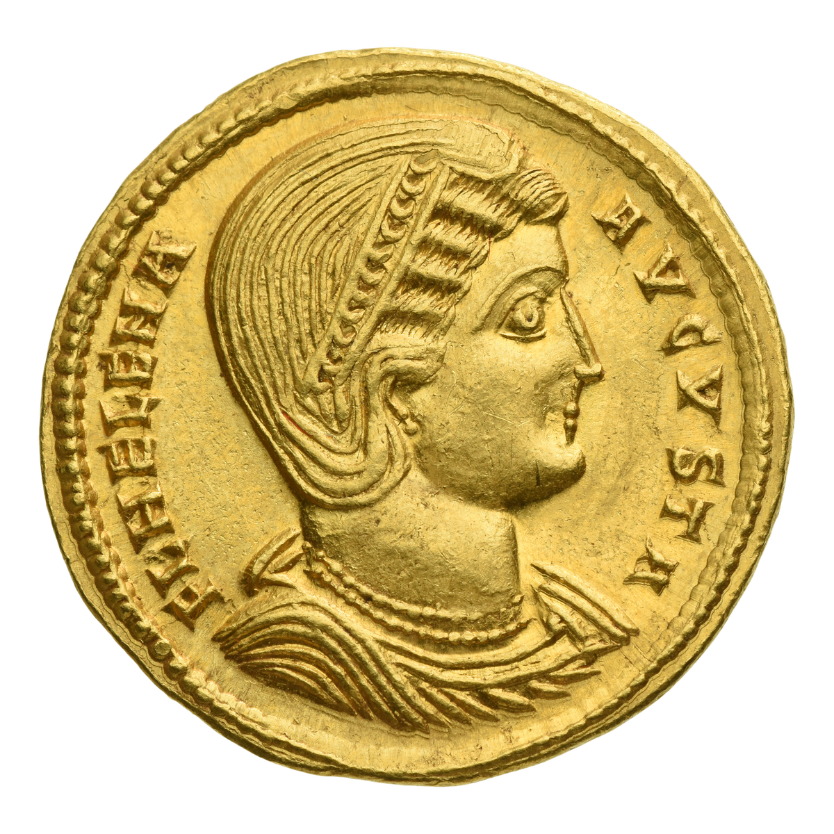    Елена, мать Константина I (324-Ок. 330). Солид, Фессалоника, Ок.324.Музей Международного нумизматического клуба